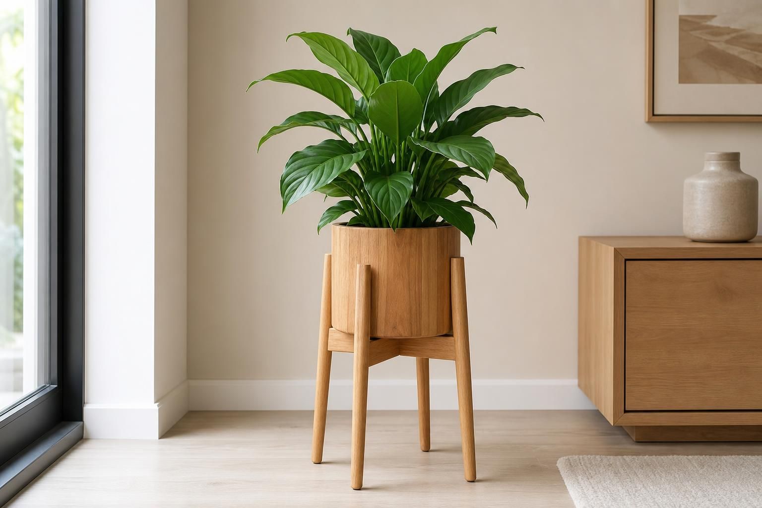 découvrez notre porte plante en bois sur pied, alliant esthétique naturelle et fonctionnalité pratique pour sublimer votre intérieur.
