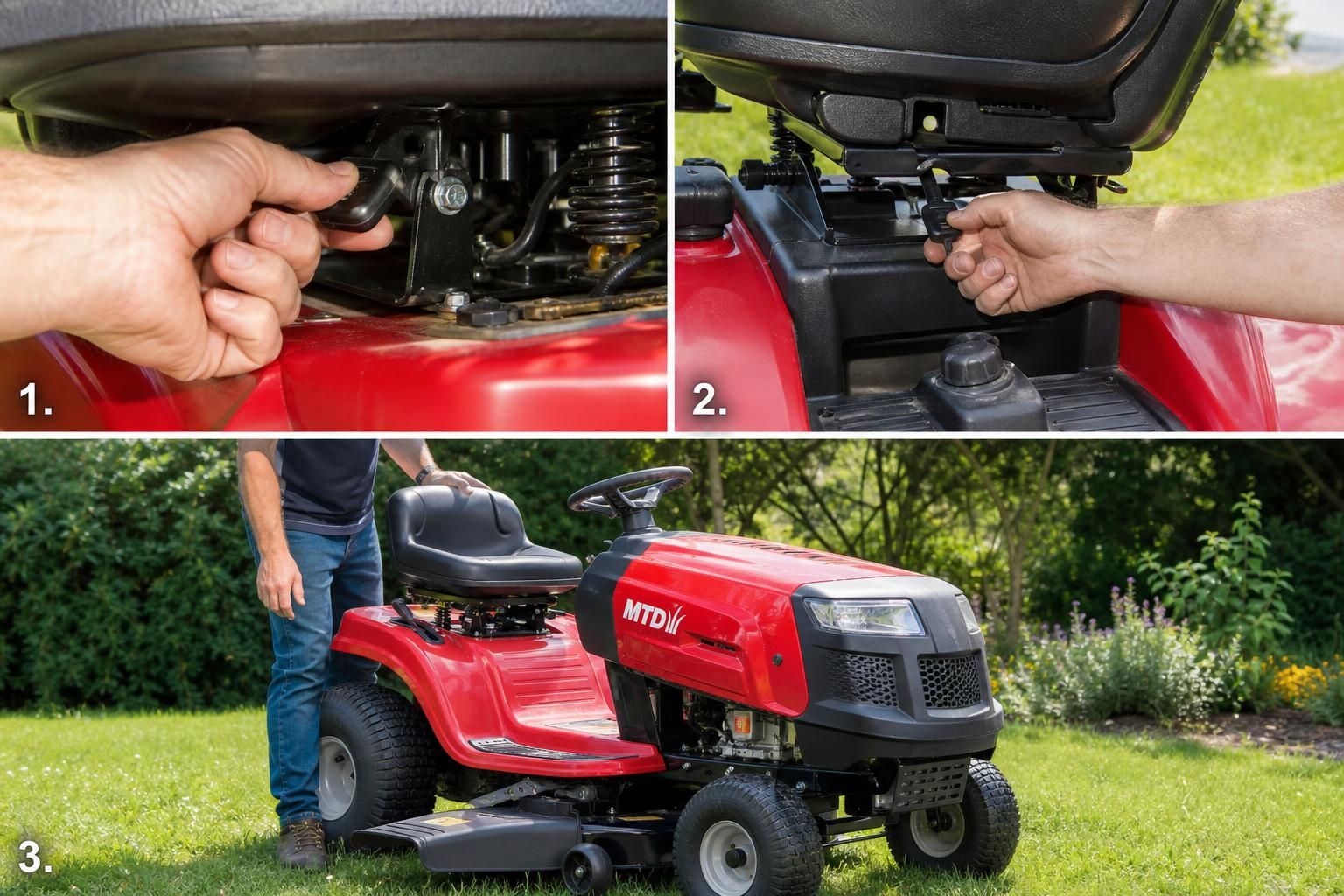 découvrez comment enlever facilement la sécurité du siège du tracteur de la tondeuse mtd grâce à notre guide simple en trois étapes, pour un usage rapide et sécurisé.