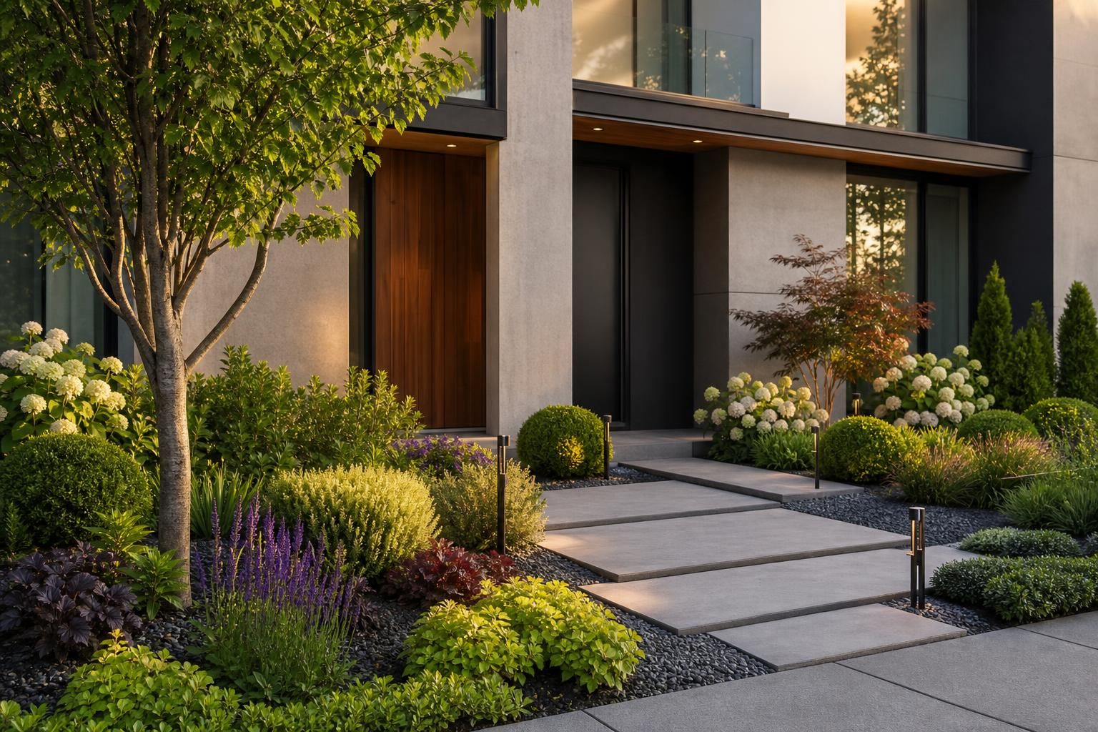découvrez des idées d'aménagement pour le parterre devant votre maison moderne, alliant design élégant et fonctionnalité optimale pour un extérieur accueillant et harmonieux.