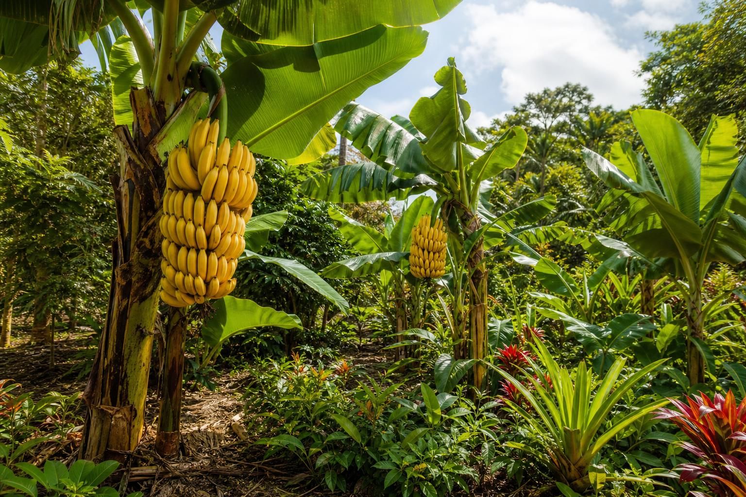 découvrez des idées inspirantes pour créer des jardins magnifiques avec des bananiers portant des bananes, alliant esthétisme et exotisme.