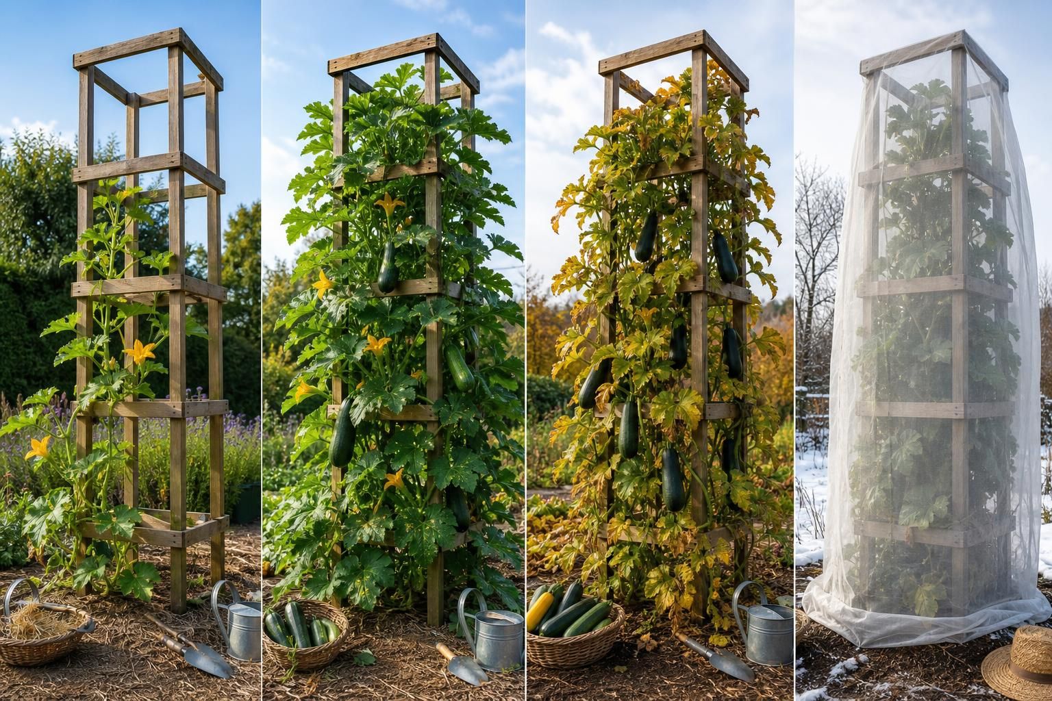 découvrez le calendrier idéal pour cultiver des courgettes en hauteur toute l'année, avec des conseils saisonniers pour un jardin productif et facile à entretenir.