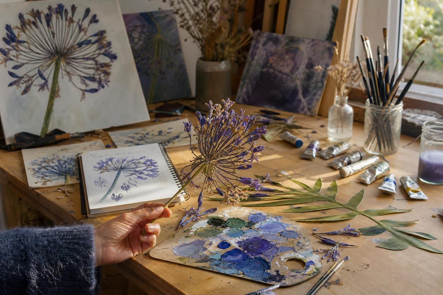 découvrez comment transformer une fleur fanée d'agapanthe en source d'inspiration pour stimuler votre créativité artistique avec des astuces simples et originales.